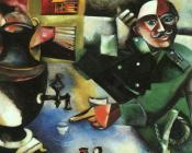 马克 夏加尔 : 士兵喝酒